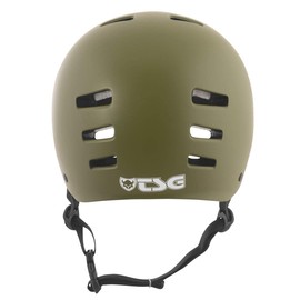 TSG Evolution Bike & Skate Helmet w/Snug Fit | for Cycling, BMX, Skateboarding, Rollerblading, Roller Derby, E-Boarding, E-Skating, Longboarding, Park Skating, Satin Olive (S/M 54-56 cm)