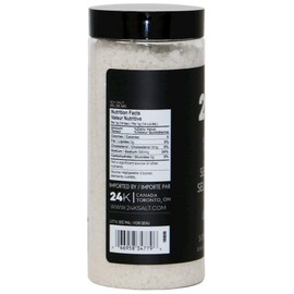 24K Fleur de Sel (Guerande) - 250g (8.8 oz) | 100% Pure Sea Salt, Hand Harvested from Guérande France, Finishing Salt, Flower of Salt, Fine Flakes
