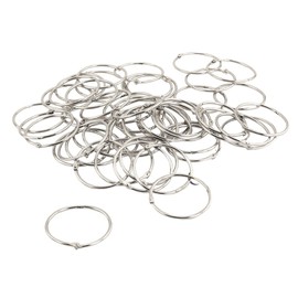 Hygloss Products Book Rings – 2 Inch Silver Steel Metal Binder Rings, 250 Pack in Counter Display Bucket