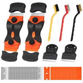 7 Pack Razor Blade Scraper Tool, Razor Scraper, Paint Scraper for Cleaning, With Extra 40Pcs Blade Scraper, For Cooktop, Wall, Floor, Glass Cleaning Scraper