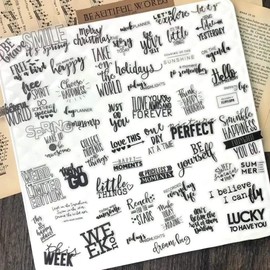 Doraking 90PCS Vintage Nice Words Sentences Sweet Happiness Stickers for Decoration Laptop Scrapbook Windows - Doraking No-Repeat Vintage Words Stickers