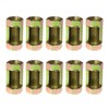 RLECS 10pcs M10 Thread 30mm Height Hexagon Open Nut M10x30
