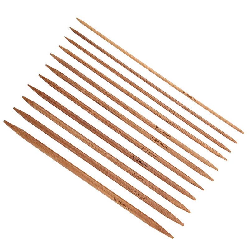 11 Pcs Knitting Needles Set 2.0mm - 5.0mm Knitting Needles