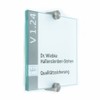 Logistic Sign System Glass Door Sign, Vitrum K2, Clamp Holder