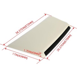 HECASA Hood Scoop Bulge Kit Compatible with 2014-2021 Toyota Tundra (Require Painting) Upper Cover Hood Assembly Replacement for 76183-34010, 7618134900