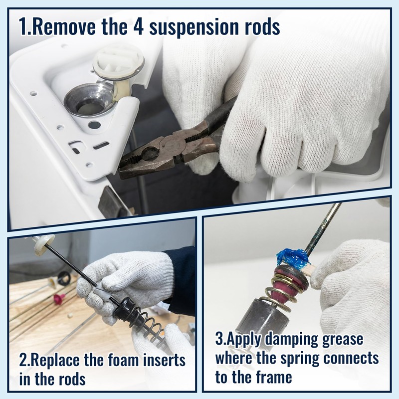 3.5 oz Washing Machine Damping Grease & Foam Insert Kit