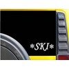 Ski Snowflakes K642 8 inch Sticker skiing decal