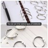 Binder Rings,40Pcs 30mm/1.2 inch Loose Leaf Binder Rings Nickel Plating,