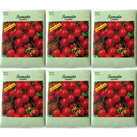 (6 Pack) 150 mg/Package of Cherry Tomatoes Heirloom Variety Seeds