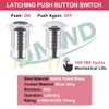 DMWD 16mm Waterproof IP67 Metal Latching Push Button Switch Heavy