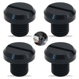 M8 Motorrad Spiegel Blindstopfen Schrauben, Motorrad Abdeckkappen 4 x M8 (2 im Uhrzeigersinn und 2 Gegen den Uhrzeigersinn), Aluminium Anodische Oxidation Schrauben Gewinde Schraubdeckel