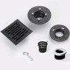 4 Inch Square Shower Floor Drain, Shower Drain Kit with