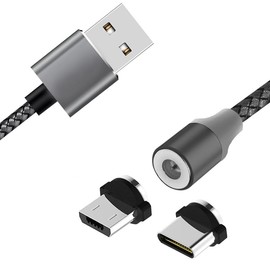 K-S-Trade Qualitativ & Innovativ Hochwertiges Magnet-Lade-Kabel Sync-Kabel Daten-Kabel Für Hotwav Note 15 Mit USB-Typ-C-Anschluss Und