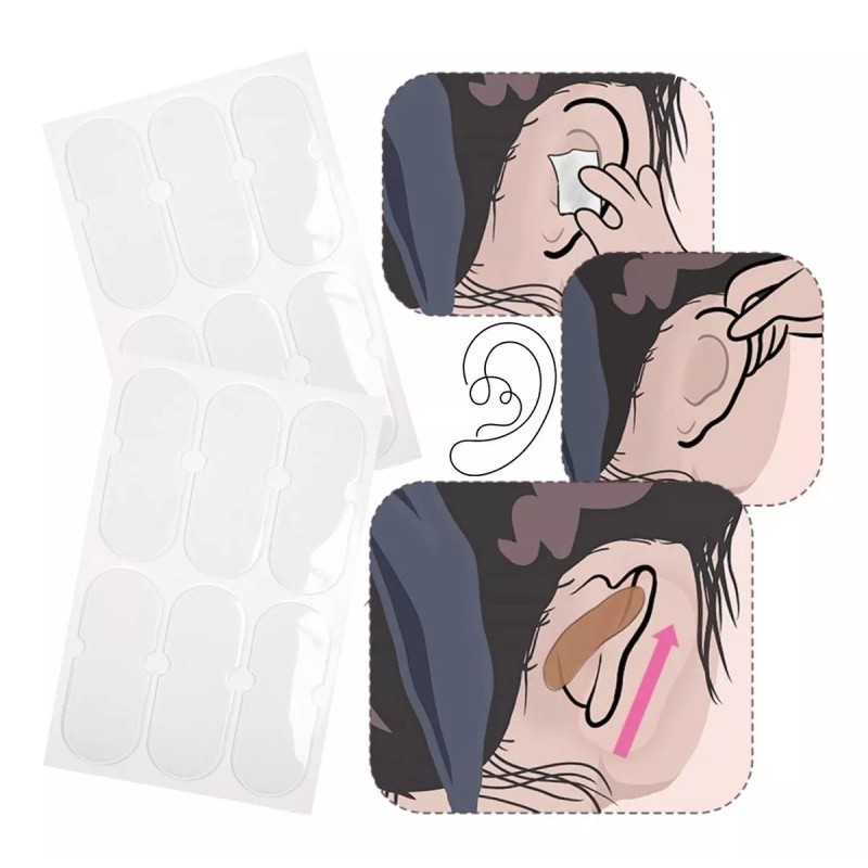 Universo en Linea Pegatinas Parches Orejas Stiker Rostro Silicona Invisibles