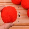 Aczyqws 10 Pack 4cm Red Pom Poms Craft Fluffy Fuzzy