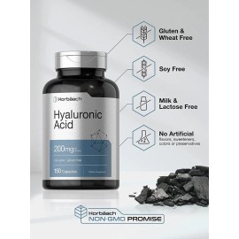 Horbaach cido Hialurnico De 200 Mg Con 150 Cpsulas Natural                                                                                            