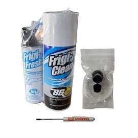 Smilyeez BG Frigi-Clean Aerosol AC Evaporator Cleaner And Frigi-Fresh Kit With Evaporating Cleaning Nozzle PN 6404 (1 Kit) and Pocket Screwdriver
