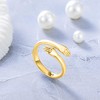 LOVECOM S925 Sterling Silver Hug Rings for Women Adjustable Hugging