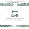 Chain Lock 12 Compartments, 5 Pairs Bicycle Chain Locks for