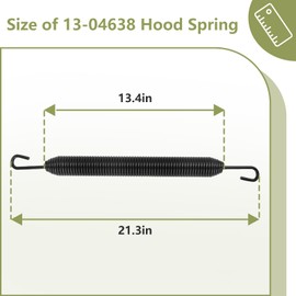 Hood Spring 13-04638 Replacement for 1987-2008 Peterbilt Truck 357 377 379, Fit 1304638 938-5406 S20934 - Black