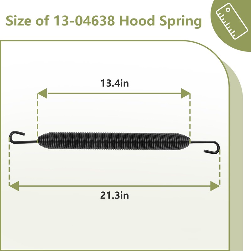 Hood Spring 13-04638 Replacement for 1987-2008 Peterbilt Truck 357 377