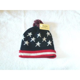 John Kent American Flag Ski Cap For Men Or Women Fleece Lined for Maxium Winter Warmth