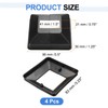 sourcing map 4Pcs Post Base Cover, 3.5"x3.25" (Internal Size 0.75"x1.5")
