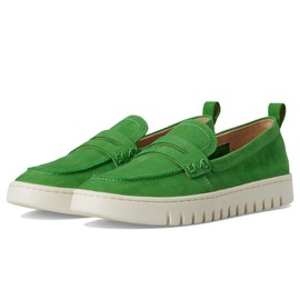 VIONIC Women's Uptown Slip-On Loafer, CLC Green Leather, 6 Wide