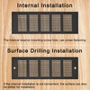 sourcing map Rectangle Ventilation Grille, Aluminum Alloy Mesh Air Vent