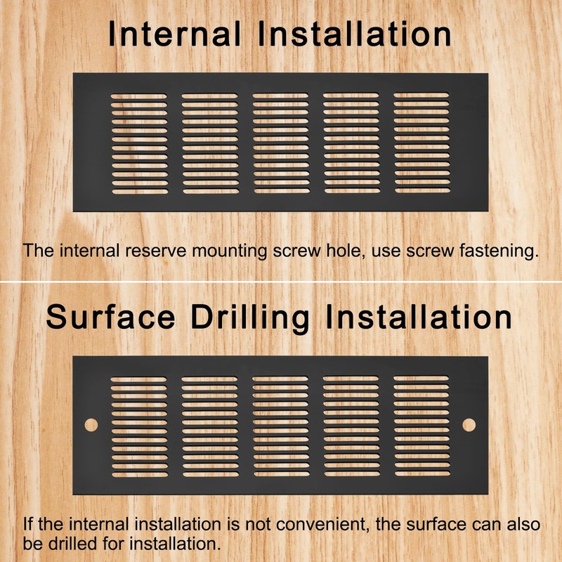 sourcing map Rectangle Ventilation Grille, Aluminum Alloy Mesh Air Vent