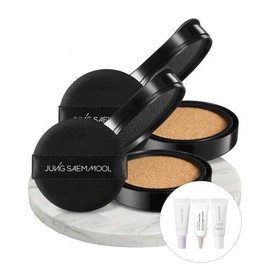 Jeongsaemmul JUNGSAEMMOOL Essential Skin Nuder Cushion Longwear Refill 2pcs (Primer 5ml + Ampoule + Wave Cream provided) Medium / JUNGSAEMMOOL 에센셜 스킨 누더 쿠션 롱웨어 리필 2개 (프라이머 5ml + 앰플선 +물결크림 증정) 미디엄