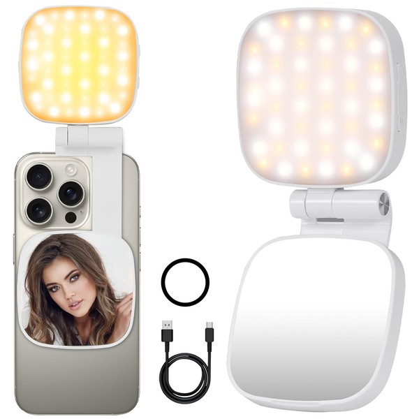 Nagnahz Magnetic Selfie Light Compatible with MagSafe iPhone, Multiple Folding