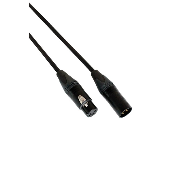 Digiflex CXX-C4-15-BLACK 15 Foot L-4E6S Mic Cable -XLRM to XLRF