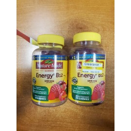 Nature Made 2 Pack: Nature Made Energy B12 1000mcg 80 Gummies ea Exp. 7/26 (0995) R1P1
