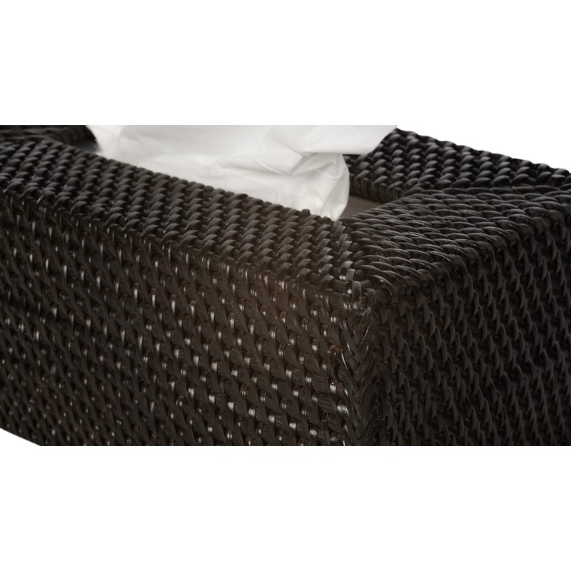 Kouboo Loma Rectangular Rattan Tissue Box Cover (Espresso)