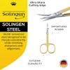 CS04 3 1/2" Modern Style Gold Plated Cuticle Scissors