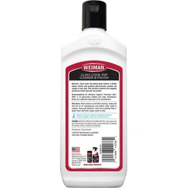 Weiman Glass Cooktop Heavy Duty Cleaner & Polish - Shines and Protects Glass/Ceramic Smooth Top Ranges with its Gentle Formula - 10 Oz., Clear
