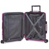 Dejuno Lumos Hardside Expandable Spinner Luggage, Lavender, 3-Piece Set