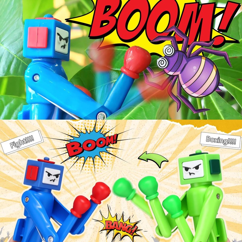 TVIAOH (12 PCS) Ballpoint Pens, Boxing Pen Robot with Punching