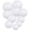 LIHAO Paper Lanterns, White Lanterns, Paper Lanterns, Pack of 10,