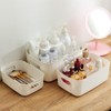 Bgfuni Set of 4 Small Plastic Storage Baskets, Office Home