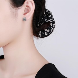 Vintage Sun Crescent Moon Asymmetrical Stud Earrings S925 Sterling Silver Antique Lucky Star Small Cartilage Tragus Statement Earring Piercing Studs Punk Cool Jewelry Gifts for Women Girls Men