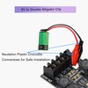 PNGKNYOCN 9V Battery Snap to Alligator Clips Cable,5 Pack Dual