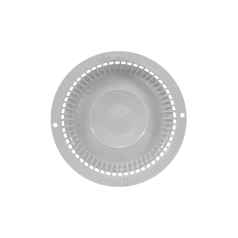 Afras Anti-Vortex White Drain Cover 7 3/8 inch - White