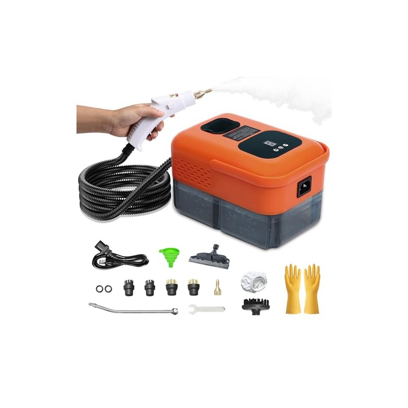 Handheld Steam Cleaner, Pressurized Steamer for Cleaning