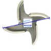 #12 Meat Grinder Blade Stainless Steel Knife Cutter Replacement (#12