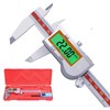 Preciva Digital Vernier Caliper,150mm Backlit Vernier Caliper, IP54 Waterproof Digital