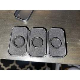 Groove Men’s Solid Black Groove Rings Size 9