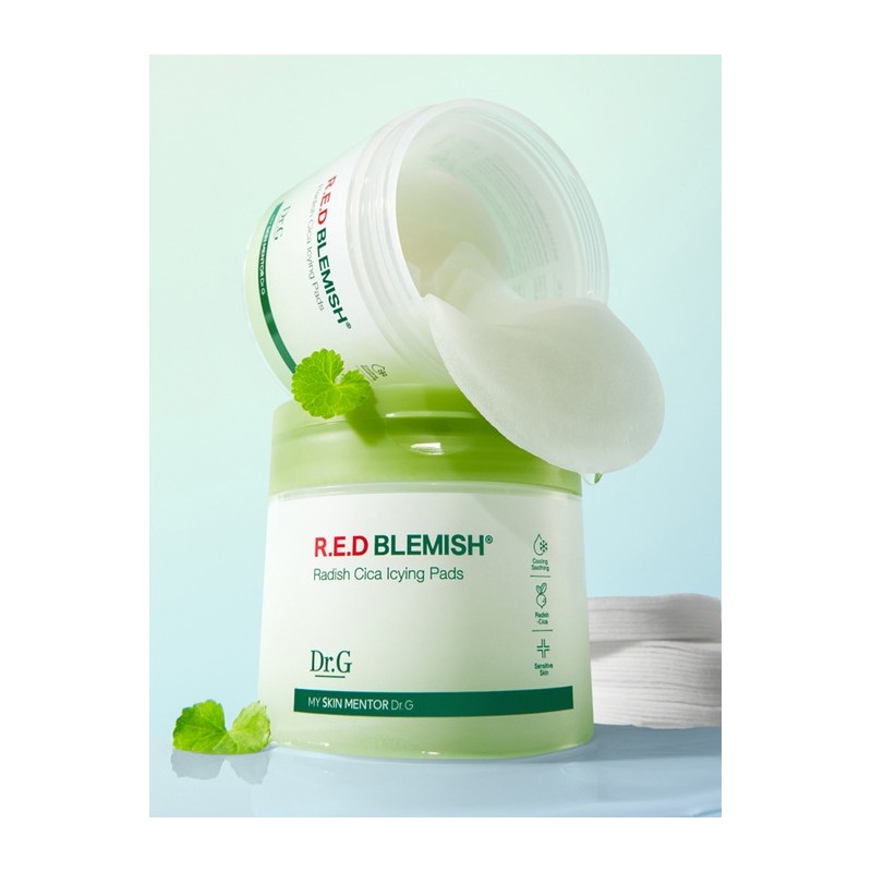 (1+1) Red Blemish Turnip Cica Icing Pad 60 sheets /
