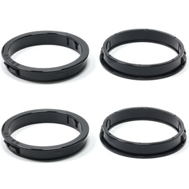 EASYEAH 2-5/8"(70mm) Black Snap-in Knockout Insulating Bushing Grommets, Plastic Cable Hole Grommet for Wiring, Round Nylon Snap in Locking Electrical Wire Cord Hose, Tubing Bushings Grommets, 4pcs